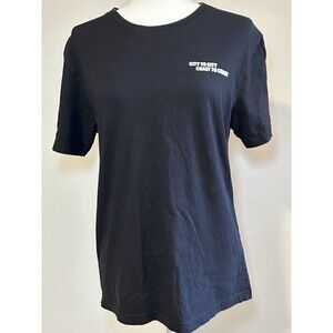 City to City Coast to Coast Denim & Flower Black Tee Ricky Singh Men’s Medium